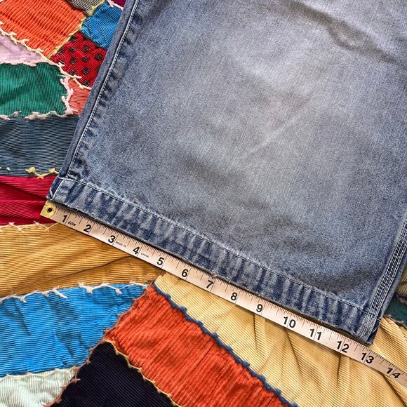 Y2K Pepe Jeans Faded Baggy Blue Jorts 38W - Picture 5 of 7